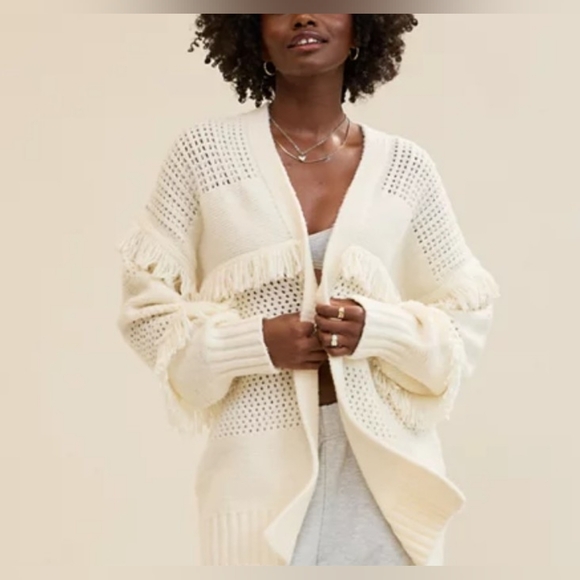 Aerie Fringe Cardigan - Picture 6 of 9